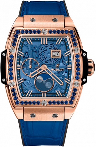 Replica Hublot Spirit of the Big Bang Moonphase Blue 647.OX.5181.LR.1201 watch